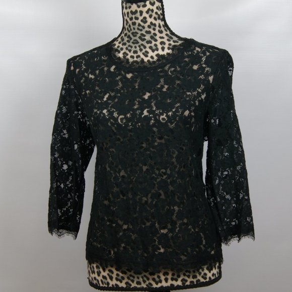 Talbot black lace top - Picture 2 of 11
